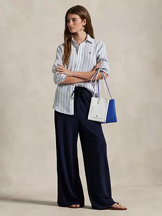 POLO RALPH LAUREN | Prodotto: Camicetta di lino
Marca: POLO RALPH LAUREN
Colore: rosso
Categorie: Moda,Donna

Lunghezza manica: Manica lunga
Materiale: Lino
Forma colletto: Colletto a camicia
Motivo: A righe
Vestibilità (capispalla): Regular
Stile: Casual
Dettagli: Logo,Ric | blau